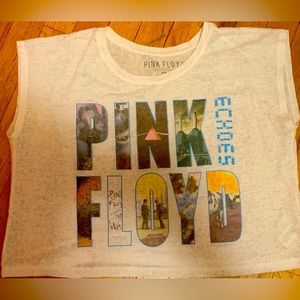 Urban Outfitters Pink Floyd Muscle Tee Crop Top